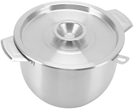 Récipient de Graisse avec Filtre, 2,8 L Filtre à Huile de Pot à Huile en Acier Inoxydable, Separateur de Graisse Dhuile à Mailles Fines avec Couvercle pour Stocker L'huile de Friture (Argent)