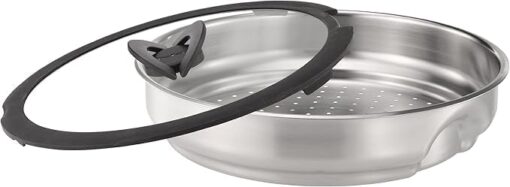 Tefal Ingenio L9259704 Panier Vapeur Inox avec Couvercle 24 cm – Image 2