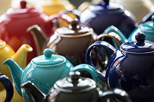 London Pottery Globe Grande théière avec passoire, en céramique, rouge, 8 tasses (1,8 litre) – Image 2