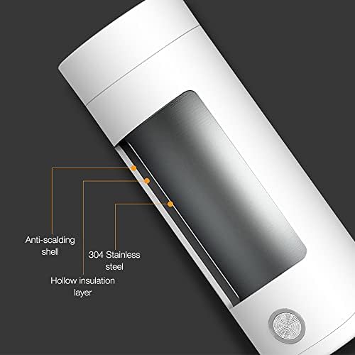 Bouilloire Portable de Voyage, 400ML Mini Bouilloire Electrique de Voyage, Petite Bouilloire Electrique de Voyage, ébullition Rapide de 3 Minutes avec Cordon d’Alimentation Séparable – Image 4