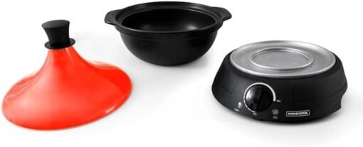 Tajine électrique Avec Pot En Terre Cuite Kjine_3 Rouge Kitchencook – Image 6