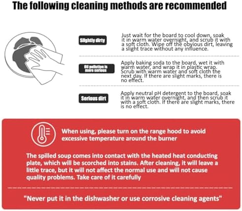 Plaque de Diffusion de Chaleur, Diffuseur de Cuisinière à Gaz en Aluminium, Plaque de Conduction Thermique, Plateau de Dégivrage Rapide Rond Antidérapant, 200 x 4mm – Image 6