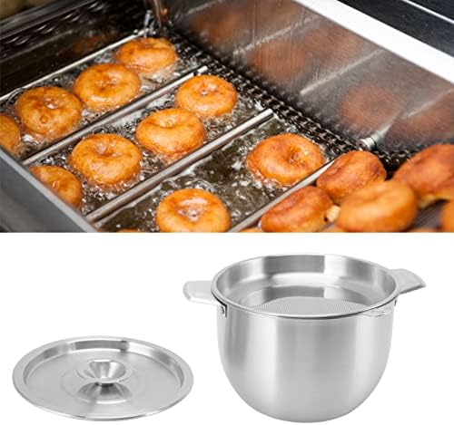 Récipient de Graisse avec Filtre, 2,8 L Filtre à Huile de Pot à Huile en Acier Inoxydable, Separateur de Graisse Dhuile à Mailles Fines avec Couvercle pour Stocker L'huile de Friture (Argent) – Image 7