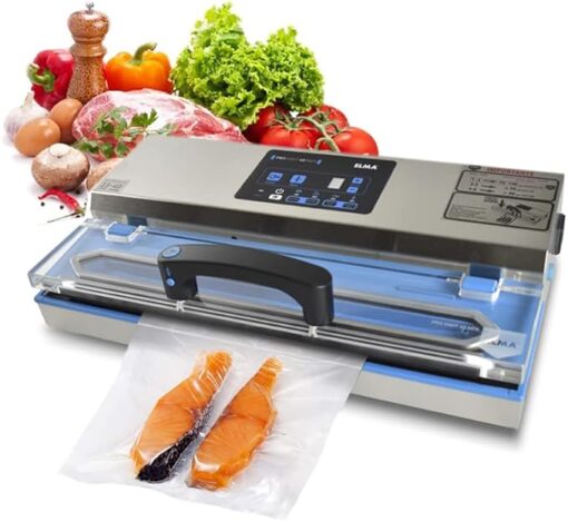 ELMA Emballeuse sous vide professionnelle, Machine d'emballage sous vide DIGIT 40 NEO | Robuste, Barre de Soudure Extra Large de 40 cm, Poignée de Télécommande | 49 x 26 x 12,5 cm, 670 W