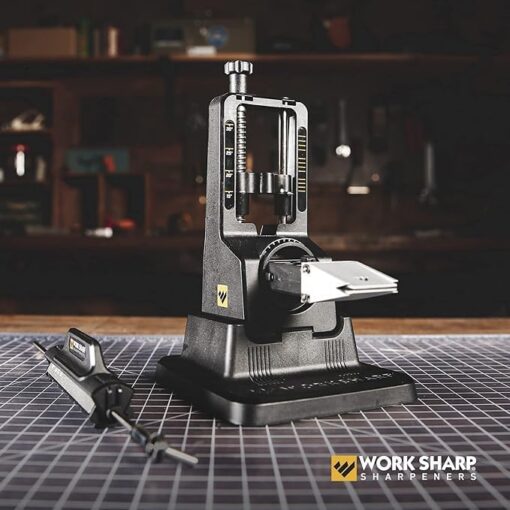 WORK SHARP - WSBCHPAJ-I Aiguiseur de couteaux à réglage de précision guidé par l'angle - Outil d'affûtage manuel pour couteaux le plus performant du monde, Blanche – Image 2