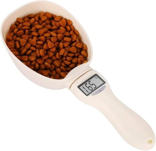 Jokapy Cuillère Numérique, Cuillère à Mesurer Électronique avec Écran LCD, Cuillère de Cuisine pour Aliments de Chiens Chats, Cuillere Doseuse Électronique g, ml, Tasse, Once