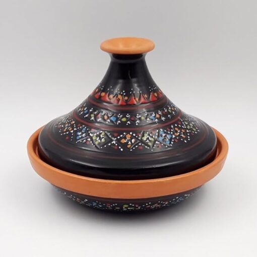 Tajine individuel évasé Marrakech Noir - D 22 cm