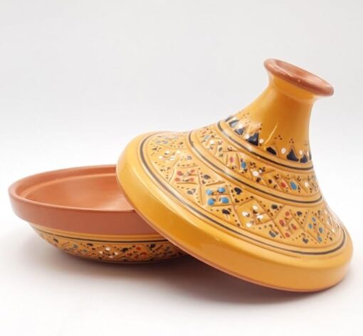 Tajine individuel évasé Marrakech Jaune - D 22 cm – Image 3