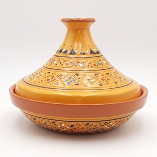 Tajine individuel évasé Marrakech Jaune - D 22 cm – Image 2