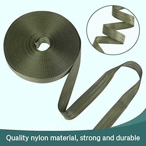 Tenn Well Sangles de Fixation pour Arbre de Jardin, 20M Sangle de Soutien en Nylon Solide pour Grandes Plantes, Piquets, Greffes et Lissage (Vert) – Image 2