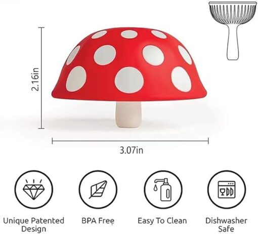 Entonnoir pliable innovateur de champignon magique; Fait de silicone; Idéal pour remplir des bouteilles; Ustensile de cuisine sûr pour le lave-vaisselle – Image 4