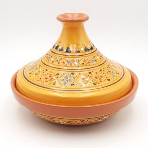 Tajine individuel évasé Marrakech Jaune - D 22 cm – Image 4