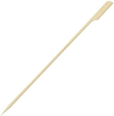 Fackelmann 50866 Lot de 50 pics à brochettes en bois 25 cm, piques en bois, piques à brochettes, pics apéro, bâtonnets en bois, Bambou, 25 cm