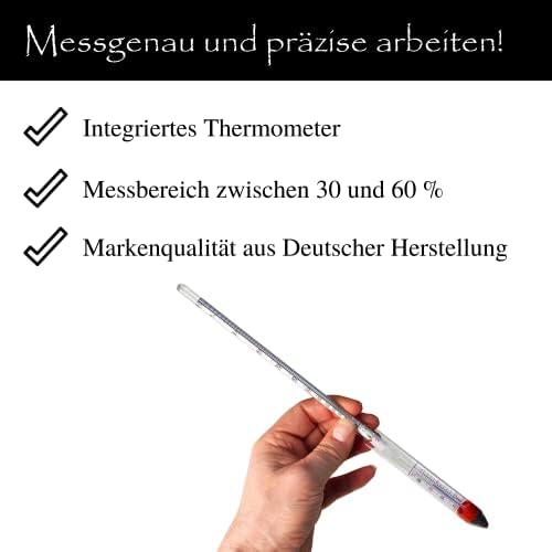 Alcoomètre - 30-60% "Al-Ambik®" avec thermomètre - Nouveau modèle 2015 – Image 2