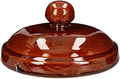 KOTARBAU® Pot à fermentation en faïence, 8 l, avec couvercle et pierre de lestage, hermétique, pour choucroute, concombre, en terre cuite, en faïence, marron – Image 5