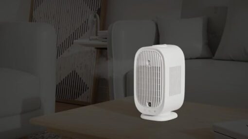 Climatiseur Mobile, Climatiseur Portable, Refroidisseur d'air 4 en 1, 45°/90°/120° Oscillation, 5 Vitesses, 2 Modes de Brume, Mini Climatiseur avec affichage LED, Idéal pour Maison, Bureau – Image 7