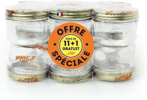 Le Parfait - Pack de 12 Terrines Familia Wiss - 350g & familia wiss - Boite de 12 capsules Familia Wiss - 100mm - Vert – Image 2