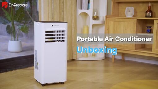 DR.PREPARE Climatiseur Mobile 9000 BTU avec L'application, Climatiseur Portable 4 en 1, Refroidissement, Déshumidificateur, Ventilateur et Modes Sommeil, Télécommande, Refroidit 30m², Minuteries 1-24H – Image 7