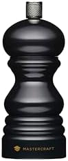 MasterClass Moulin à poivre ou à sel avec capuchon interchangeable, plastique, noir, 12 cm – Image 7