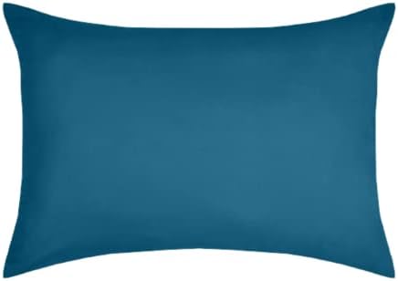 Lovely CASA - Taie d'oreiller -Taille 50x70 cm - 100% Coton certifié Oeko-Tex - Excellente qualité - Couleur Pétrole -Modèle Eden - Linge de Lit pour Maison - Doux et Confortable - Unisexe - Mixte