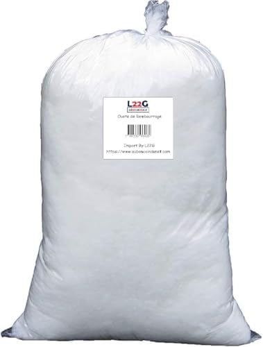 L22G Rembourrage en Microfibre Blanc Ouate de Rembourrage Acrylique Polyester Ouate Chaude (Poids au Choix) (2)