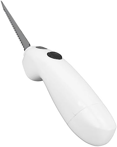 TOPINCN Couteau alimenté par Batterie, Couteaux électriques, Couteau à Steak Portable en Acier Inoxydable, Couteau à Filet électriqueFil pour la Maison, le Restaurant, le Pique-nique