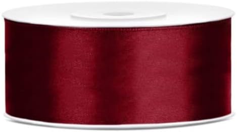 Decoraparty Ruban Noir de double Satin 25 mm, Bobine 25 mètres pour Décorations de fête, Bonbonnières, Gâteux, Fleurs, Faveurs de Mariage, Idées Cadeaux, Cartes de vœux Anniversaire et Nouvel An – Image 9