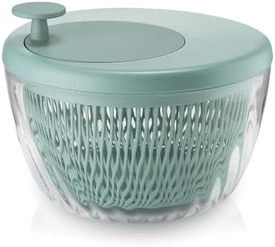 Guzzini - Kitchen Active Design, Spin&Store, Centrifugeuse à Salade avec Couvercle - Olive Green, 26 cm - 170900175 – Image 8
