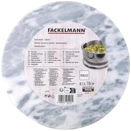 Fackelmann 45121 Dessous de Plat en marbre Rond de 18 cm, Dessous de Plat, sous Plat, Marbre, Gris, 18 cm – Image 5