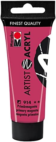 Marabu Artist 12200055970 - Acrylique blanc titane 970, 22 ml, peinture acrylique fine de qualité artistique, à base d'eau, consistance pâte, hautement pigmentée, très bonne brillance et opacité – Image 20