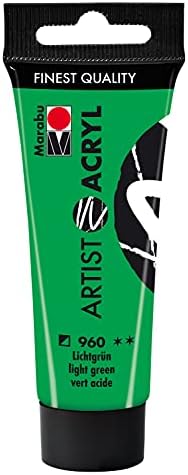 Marabu Artist 12200055970 - Acrylique blanc titane 970, 22 ml, peinture acrylique fine de qualité artistique, à base d'eau, consistance pâte, hautement pigmentée, très bonne brillance et opacité – Image 27