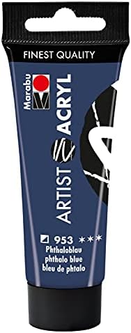 Marabu Artist 12200055970 - Acrylique blanc titane 970, 22 ml, peinture acrylique fine de qualité artistique, à base d'eau, consistance pâte, hautement pigmentée, très bonne brillance et opacité – Image 13