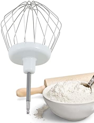 Lichtblau Fouet 00650543 pour robot de cuisine Bosch I Fouet de rechange compatible avec les modèles MUM4 et MUM5 086066 095428 653926 I Fouet à 8 fils I Accessoires robot de cuisine Bosch