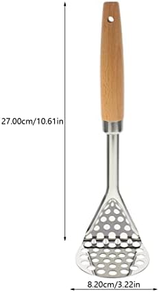 Kichvoe Pilon À Ail Pressoir A Fruit Outillage À Main À Main -Purée -Purée en Acier -Purée Ustensile -Purée Fruits -Purée pour À Domicile Garlic Outillage Nourriture pour Bébés – Image 2