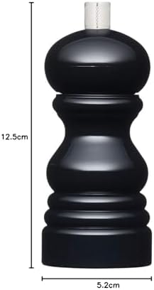 MasterClass Moulin à poivre ou à sel avec capuchon interchangeable, plastique, noir, 12 cm – Image 6