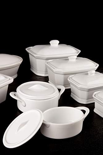 COSY & TRENDY RH46632 Terrine Pâté à Couvercle, Porcelaine, Blanc, 250 g, N/C – Image 3