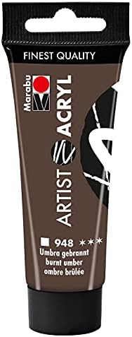 Marabu Artist 12200055970 - Acrylique blanc titane 970, 22 ml, peinture acrylique fine de qualité artistique, à base d'eau, consistance pâte, hautement pigmentée, très bonne brillance et opacité – Image 25
