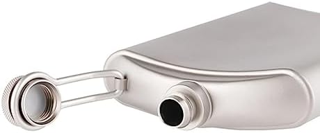 Flasque en titane, drapeau de hanche en titane portable, drapeau de sport en titane pur pour camping, randonnée, randonnée 260 ml – Image 3