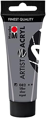 Marabu Artist 12200055970 - Acrylique blanc titane 970, 22 ml, peinture acrylique fine de qualité artistique, à base d'eau, consistance pâte, hautement pigmentée, très bonne brillance et opacité – Image 33