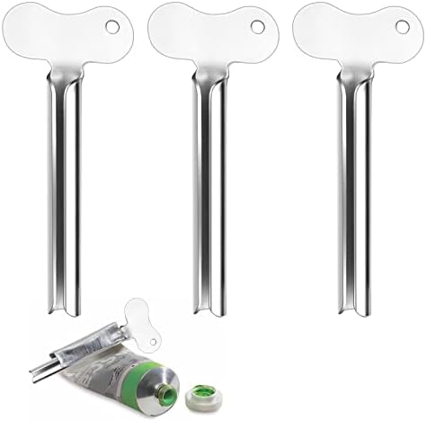 UKOFEW 3 pièces Presse Tubes Dentifrices, Presse Tubes, Presse Tube Metal, Très Pratique, pour Crème pour Les Mains, Dentifrice, Pigments Et Moutarde Tubular Goods