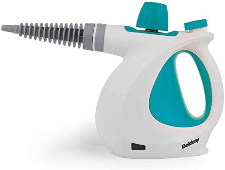 Beldray Nettoyeur Vapeur à Main 10-en-1 , Prise EU, Nettoyeur Vapeur 1000W Multifonctionnel, Réservoir d'Eau de 250ml, Accessoires Nettoyage pour Rideaux, Salle de Bain, Cuisine & Plus, BEL0701TQN-VDE – Image 2