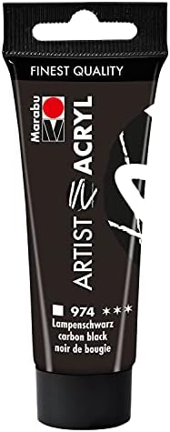 Marabu Artist 12200055970 - Acrylique blanc titane 970, 22 ml, peinture acrylique fine de qualité artistique, à base d'eau, consistance pâte, hautement pigmentée, très bonne brillance et opacité – Image 19