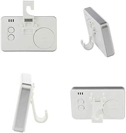 Thermomètre pour réfrigérateur Thermomètre numérique pour réfrigérateur LCD Moniteur pour thermomètre numérique avec congélateur Triple système d'accroche:crochet,support,magnétique【Blanc】 – Image 4