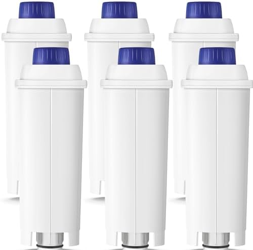 Molifal 6 pièces Filtre de remplacement pour De'Longhi DLSC002, SER3017, 5513292811 - Compatible avec Dinamica, Magnifica S, Eletta Explorer, ETAM, EPAM et ECAM