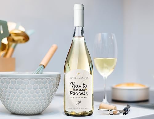 Manahia étiquette bouteille parrain - Veux-tu être mon parrain ? étiquette vin demande parrain - annonce naissance - demande parrain - annonce parrain - futur parrain - baptême – Image 7