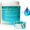 Resin Pro ® NatuResin - Résine monocomposant 1 kg - Résine à base d'eau minérale - Pour la création d'accessoires et d'objets de décoration.