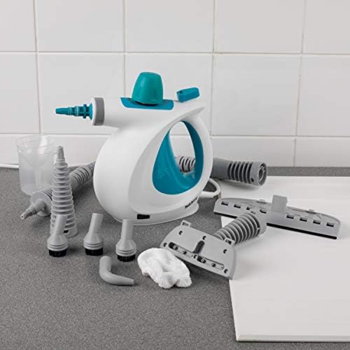 Beldray Nettoyeur Vapeur à Main 10-en-1 , Prise EU, Nettoyeur Vapeur 1000W Multifonctionnel, Réservoir d'Eau de 250ml, Accessoires Nettoyage pour Rideaux, Salle de Bain, Cuisine & Plus, BEL0701TQN-VDE – Image 3