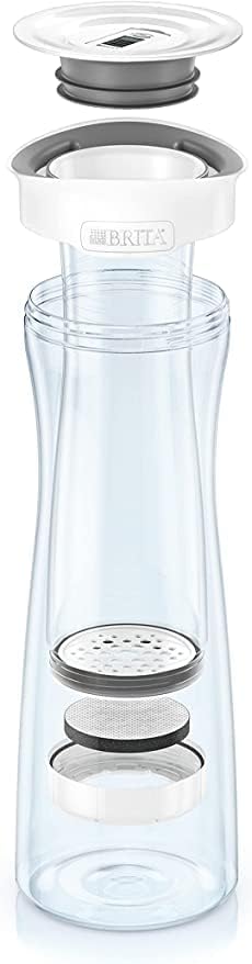 BRITA Bouteille filtrante Blanche graphite x3 filtres MicroDisc incl - réduit le chlore, certains PFAS, pesticides, herbicides et hormones, Préserve les minéraux tels que le calcium et le magnésium – Image 4
