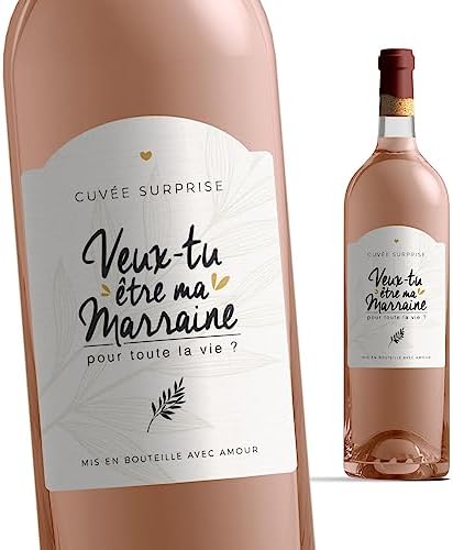 Manahia étiquette bouteille parrain - Veux-tu être mon parrain ? étiquette vin demande parrain - annonce naissance - demande parrain - annonce parrain - futur parrain - baptême – Image 10