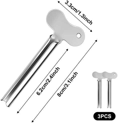 UKOFEW 3 pièces Presse Tubes Dentifrices, Presse Tubes, Presse Tube Metal, Très Pratique, pour Crème pour Les Mains, Dentifrice, Pigments Et Moutarde Tubular Goods – Image 2